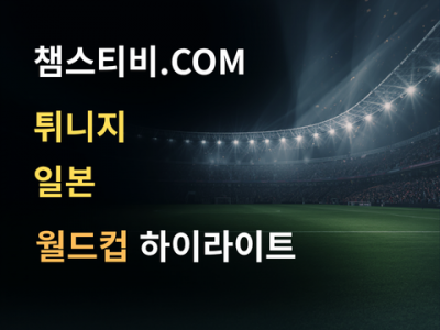 튀니지 VS 일본 0:4 월드컵 하이라이트