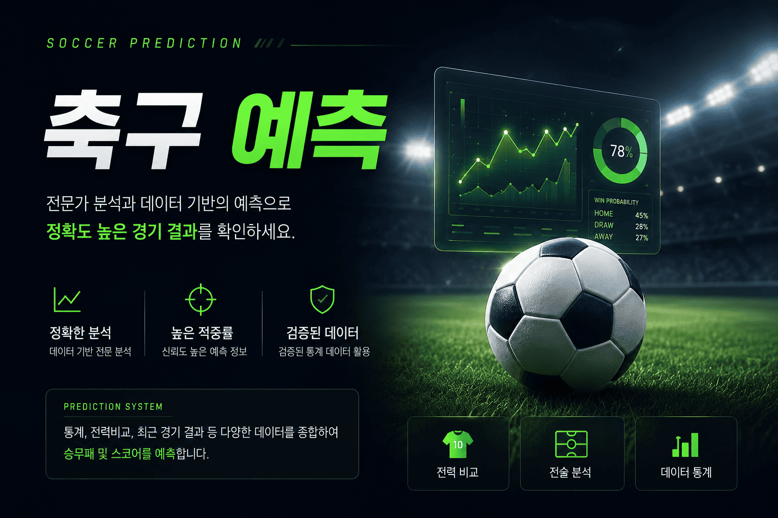 전세계 주요 리그 축구 예측 및 경기 데이터 분석 시스템